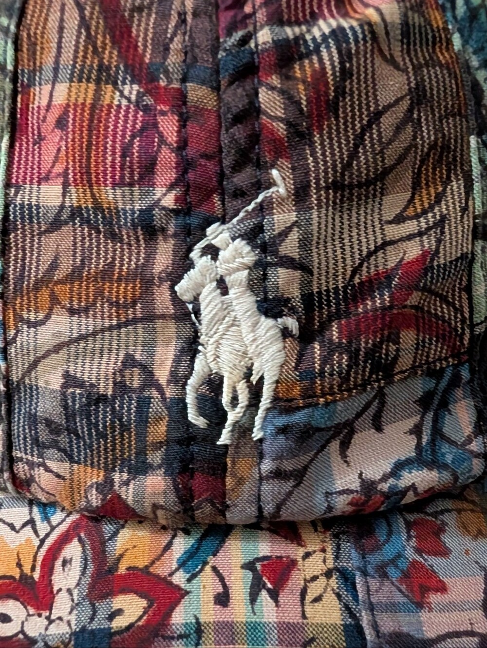 Polo By Ralph Lauren Patchwork Madras Ball Cap - Picture 7 of 11